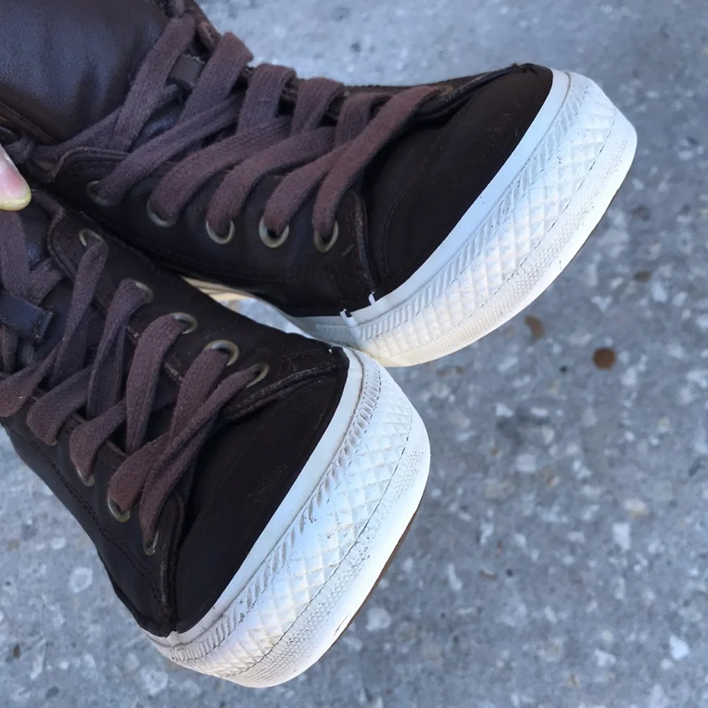 CONVERSE Chuck Taylor Padded Collar High 4 Farben Brown Leather Shoes | …